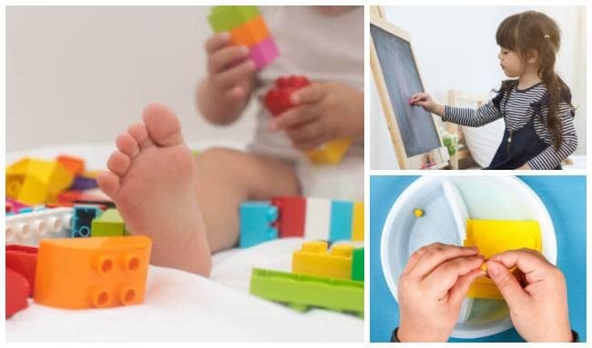 Los juegos de armar son un ejemplo y una excelente estimulación para la psicomotricidad fina del bebé